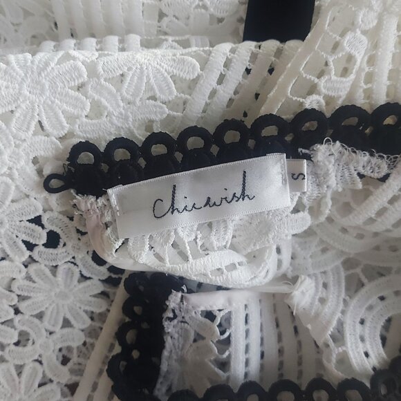 Cherish Cotton Lace Top/Blouse - Size S - Picture 10 of 10